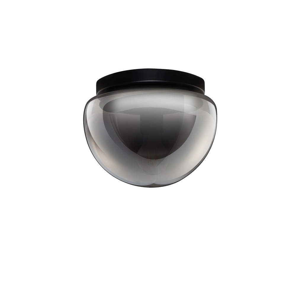 Ceiling lamp Ebony smoke glass Ø 24.5cm Lyora 5212017483553
