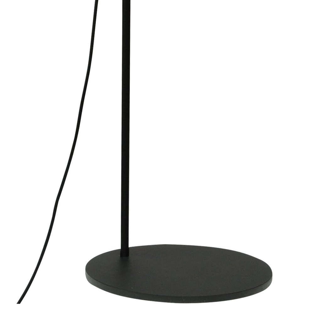 Black floor lamp Bounty adjustable with round glass Masterlight 8718121246802