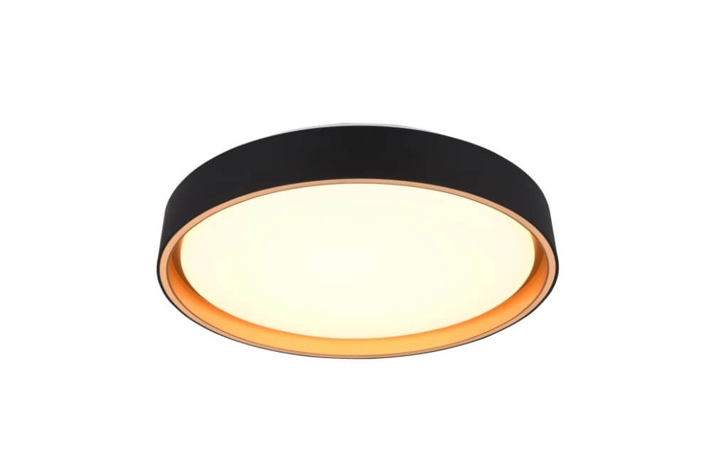 Ceiling light Felis black with gold