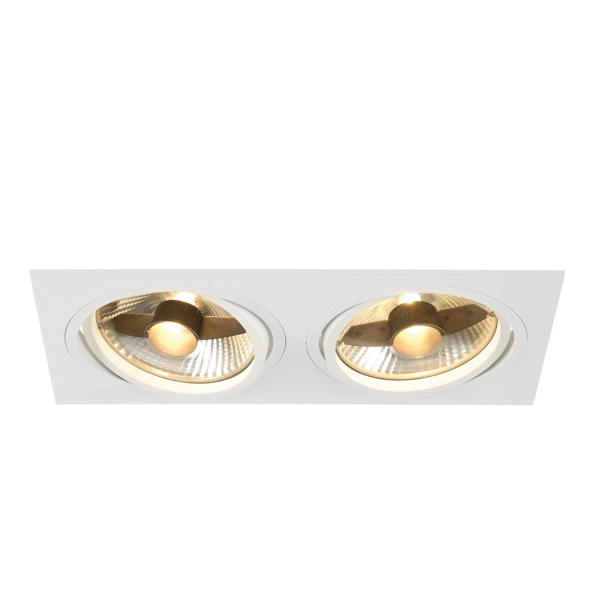 Recessed spotlight New Tria ES111 2-light white with clamping springs