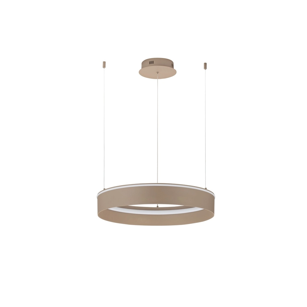 Modern pendant lamp Olivia sand brown Ø 60cm Lyora 5212017494184