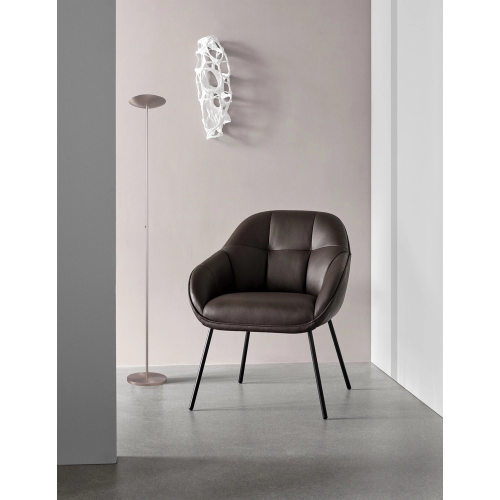 Design floor lamp Scala nickel Ø 25cm Masterlight 8718121297347