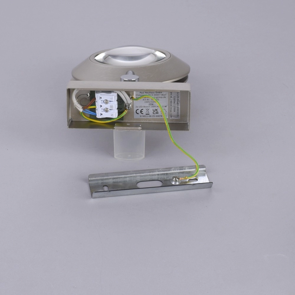 2L led wall light Pure Oculis Diamond grey Paul Neuhaus 4012248397022