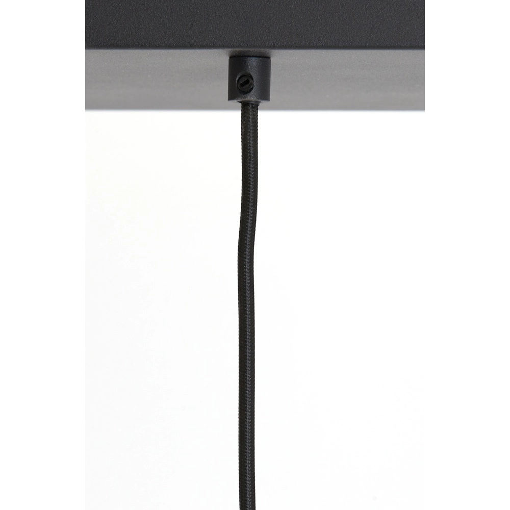 Dining table pendant lamp Lekar 5x E27 - black with smoke glass Light & Living 8717807638351