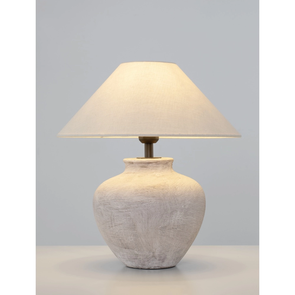 Table lamp Lupe beige ceramic