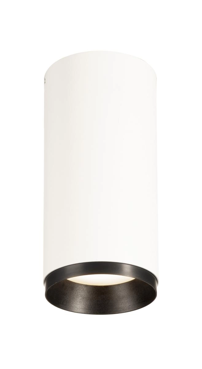 Surface-mounted spot Numinos M Dali cylinder white/black 4000K - 60deg