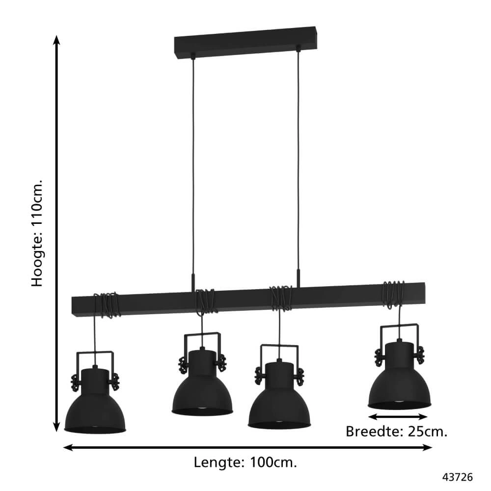 Country Dining Pendant Lamp Shirebrook Eglo 9002759437268