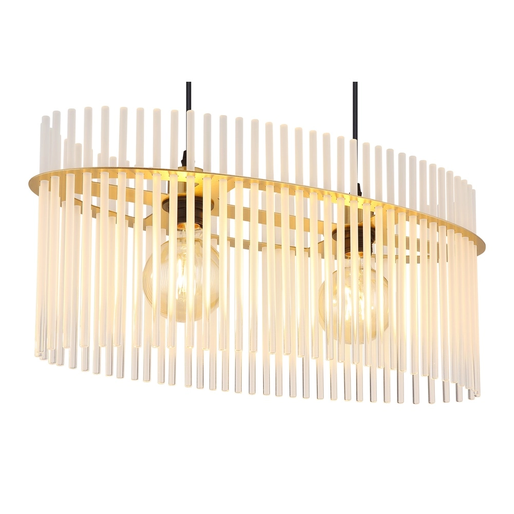 Pendant lamp Gorley Gold with white glass sticks Globo 9007371509140