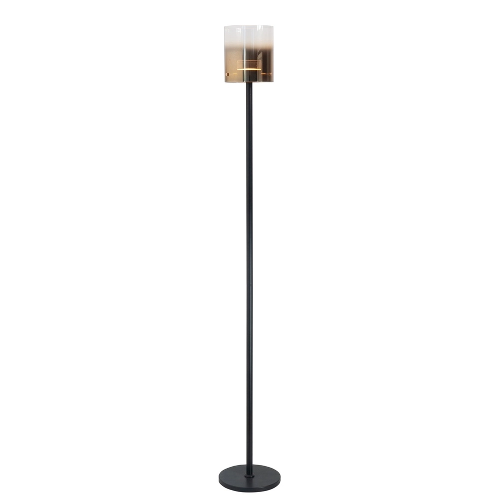 Floor lamp Salerno black with gold glass