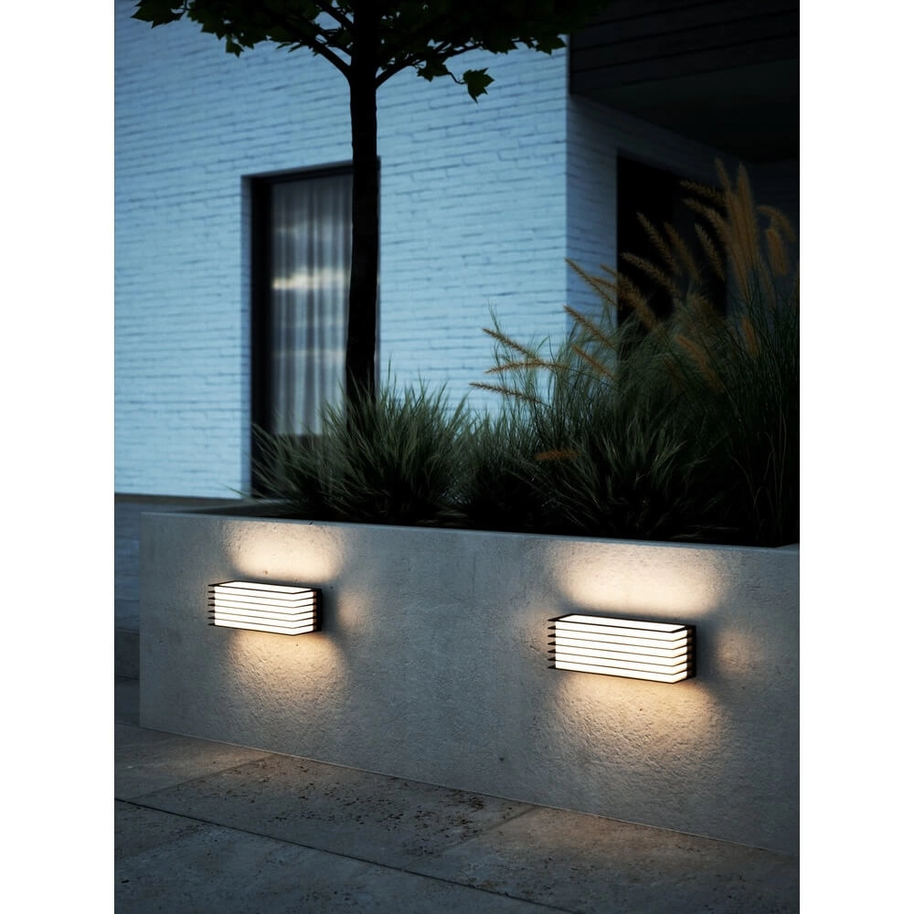 Wall Lamp Fluctus black rectangle Nordlux 5704924015601