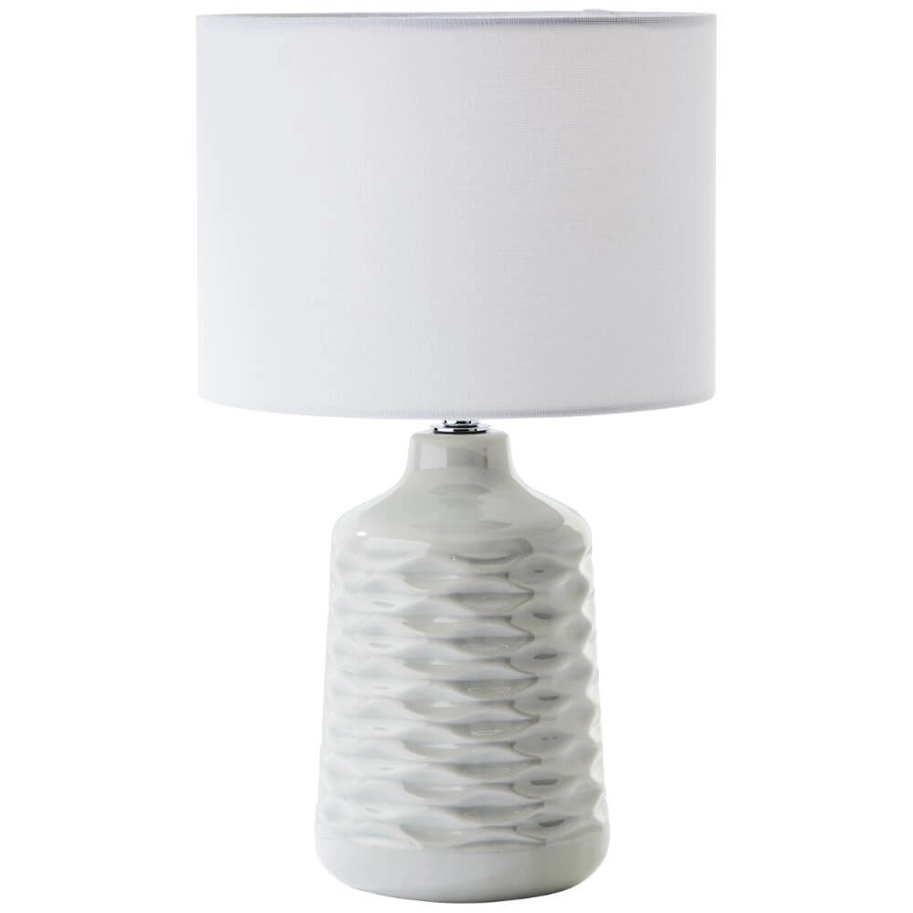 Table lamp Ilysa gray with white