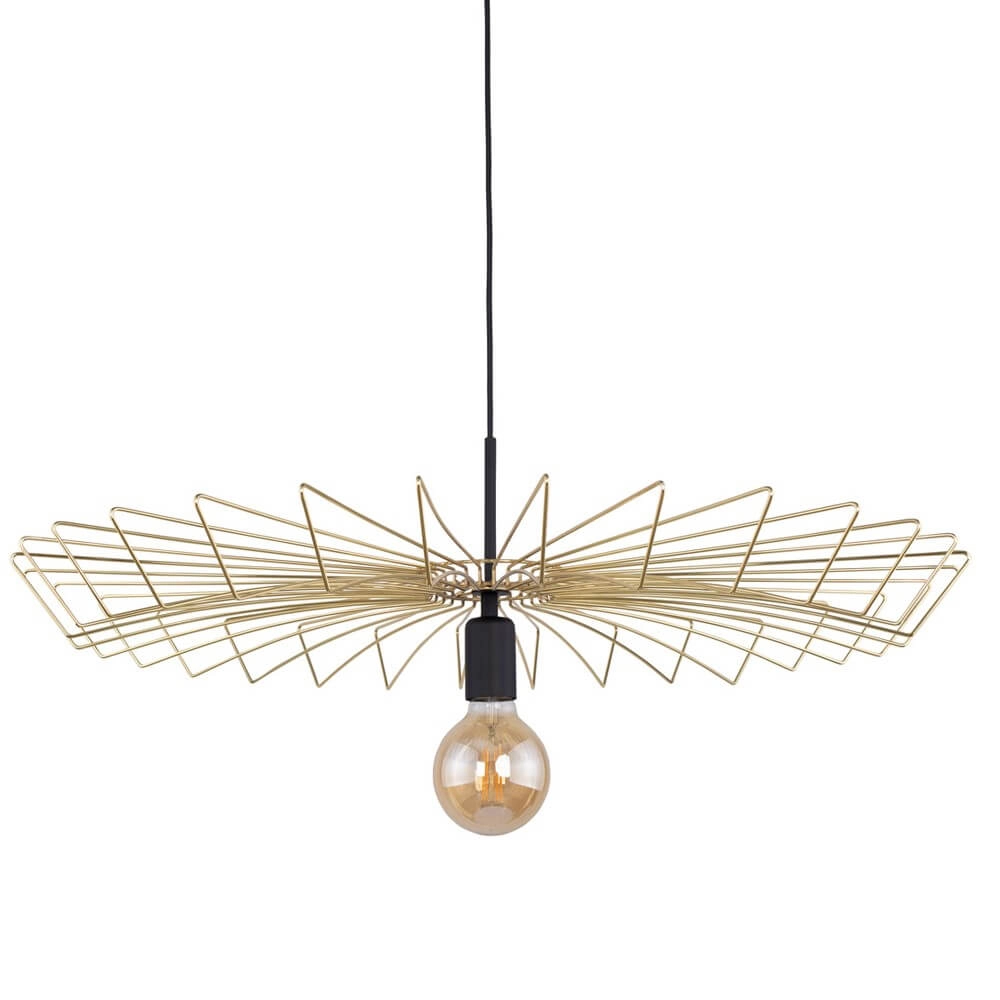 Golden wire lamp Umbrella Ø 78cm