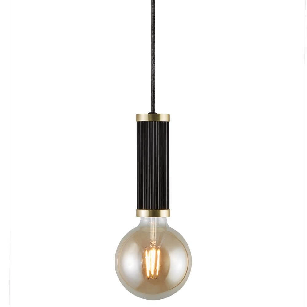 Hanglmap Galloway black with gold Nordlux 5704924001826