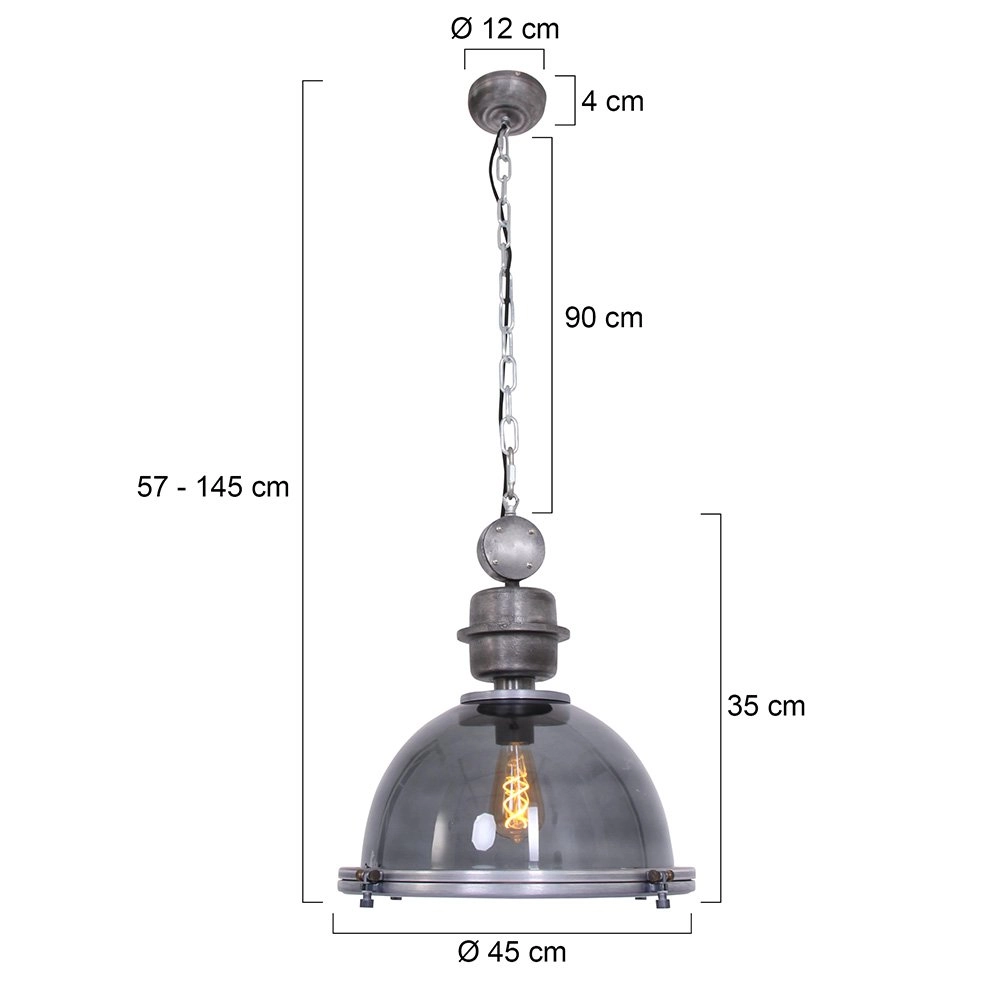 Pendant lamp Bikkel Industry Steinhauer 8712746116700