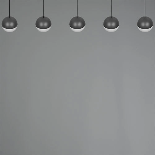 5-light pendant lamp Senta anthracite Trio 4017807697872