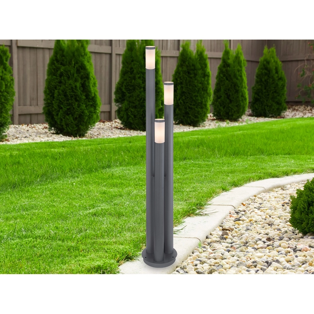 3-light garden lamp Boston anthracite Globo 9007371414727