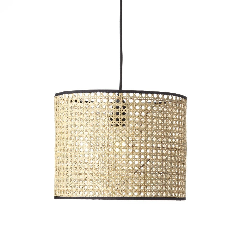 Rattan pendant lamp Wiley Ø 30cm