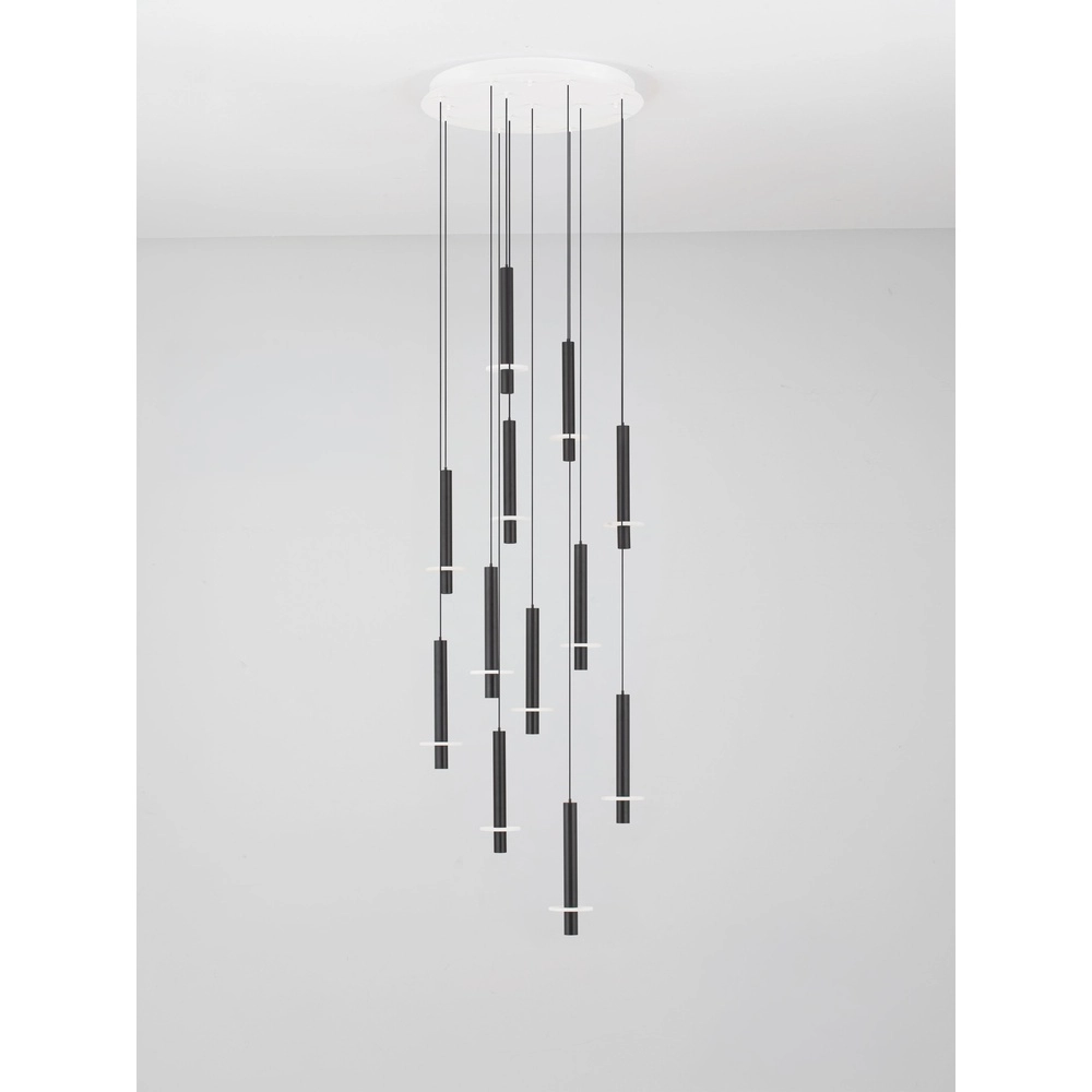 Design pendant lamp Noemi black with white Ø 62cm Lyora 5212063503298
