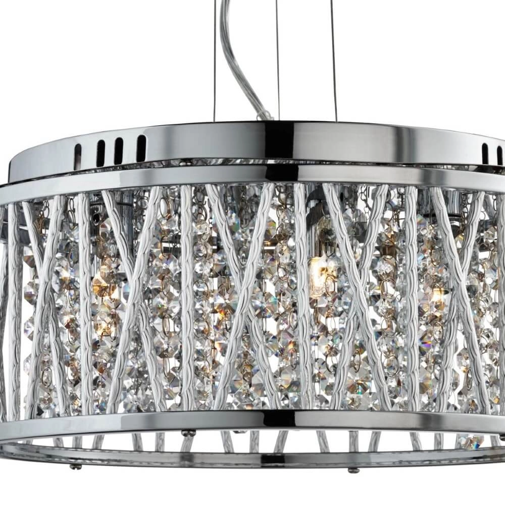 Designer pendant lamp Elise Ø 35cm Searchlight 5053423039428