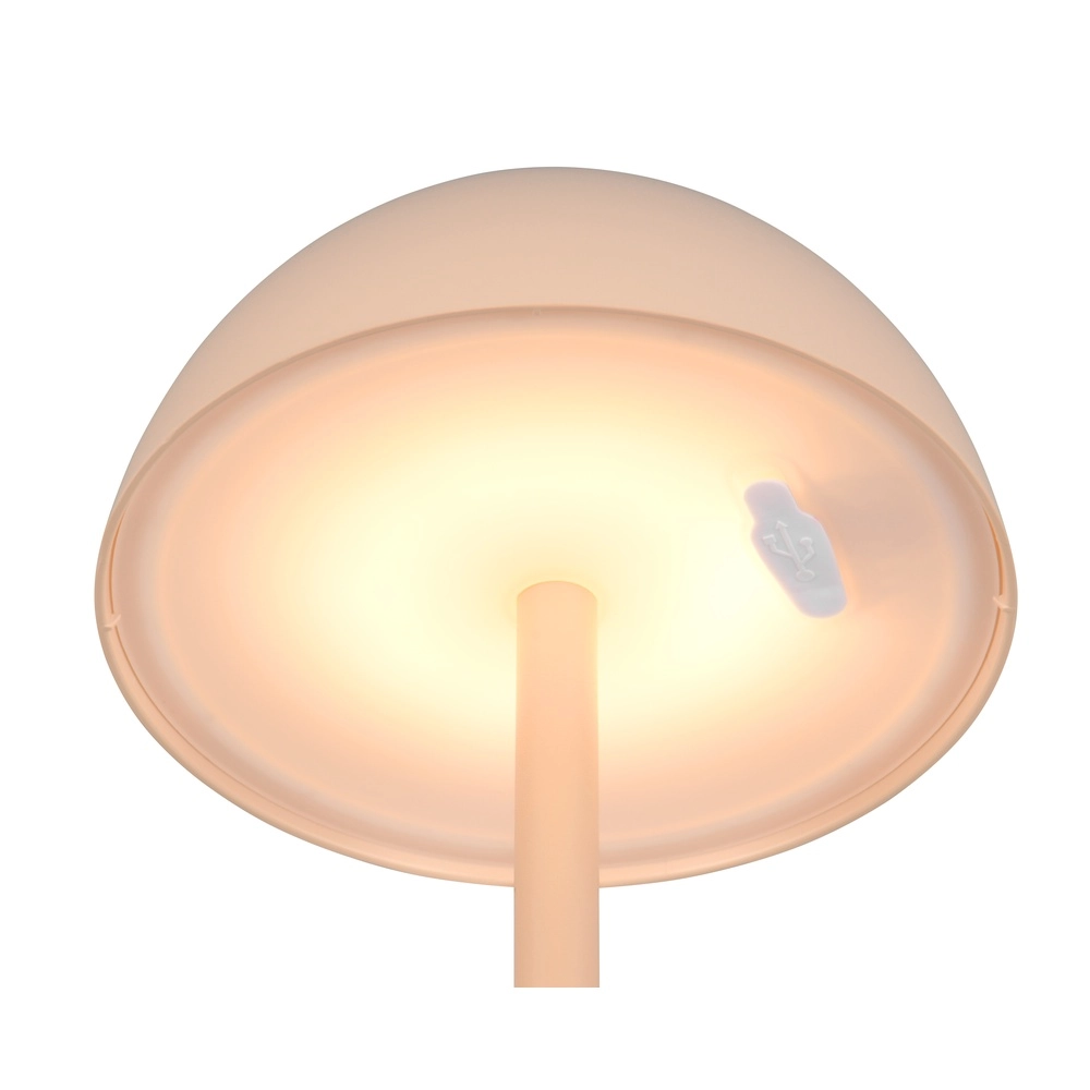 Table lamp Ricardo sand brown Ø 13.5cm Trio 4017807606195