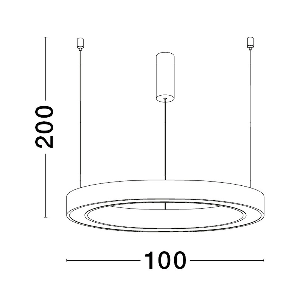 Design pendant lamp Sting gold Ø 100cm Lyora 5212017437457