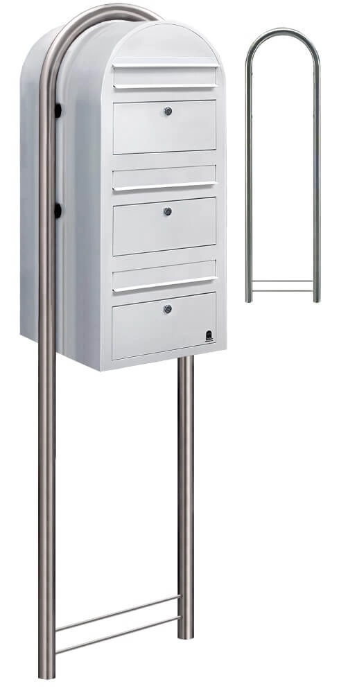 Mailbox Trio 9016 White Bobi 6417237015075
