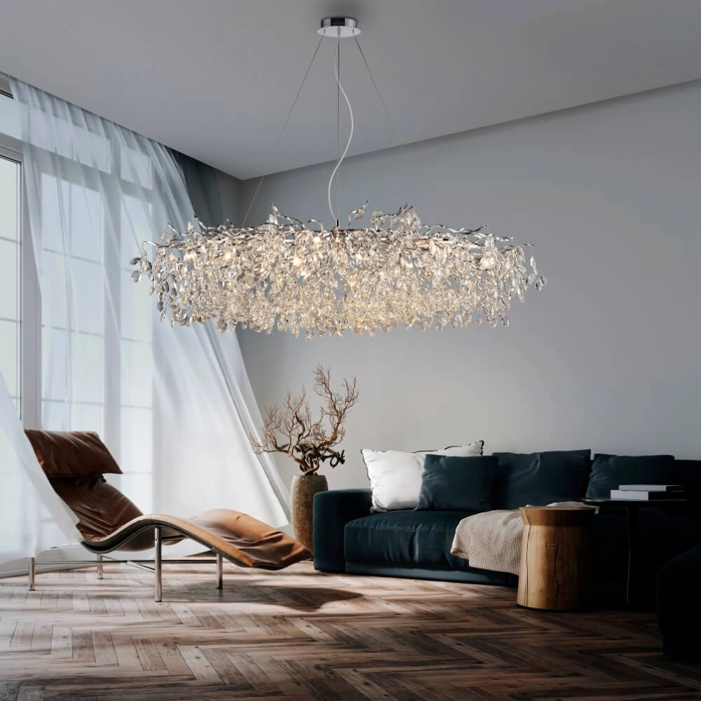 Chandelier Ricicle 150cm chrome Paul Neuhaus 4012248382097