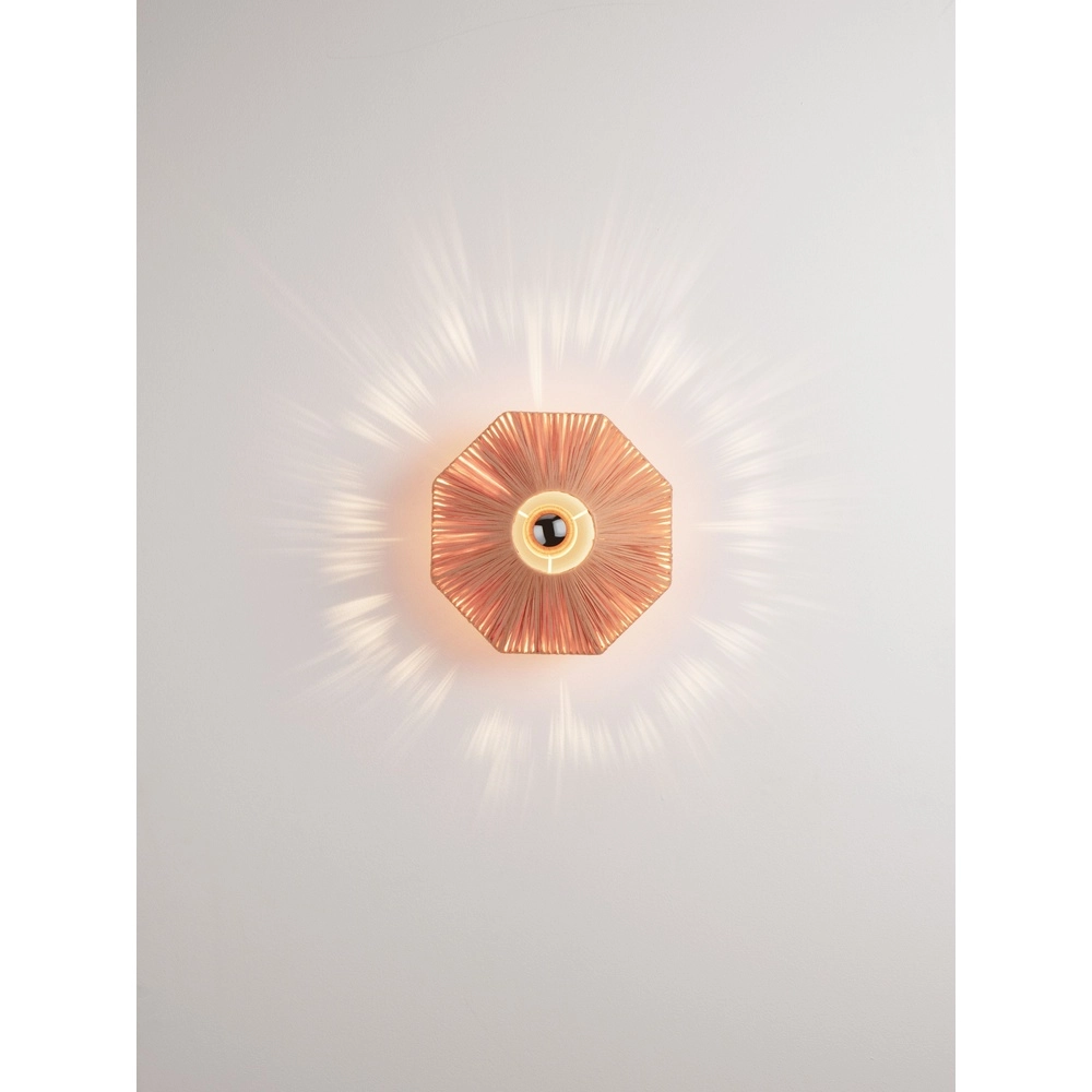 Wall lamp Elvio terracotta Ø 30cm Lyora 5212017493873