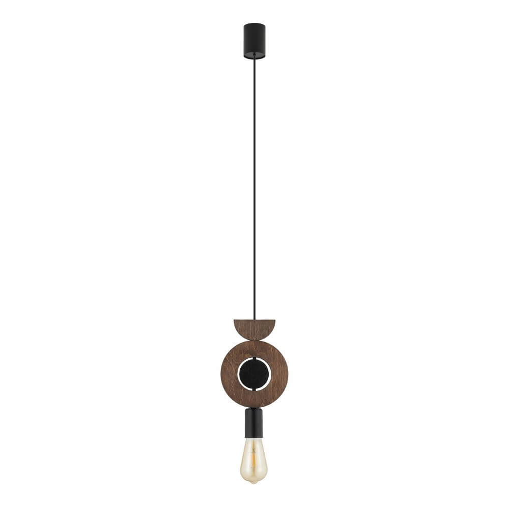 Design pendant lamp Drops Wood D 1-light wood