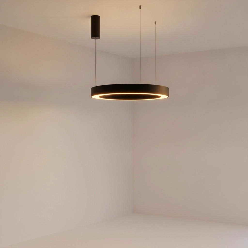 Pendant lamp Morbido black Ø 60cm
