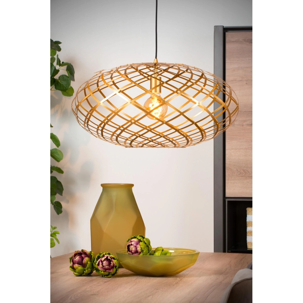 Pendant lamp Wolfram Ø 65cm gold Lucide 5411212211132