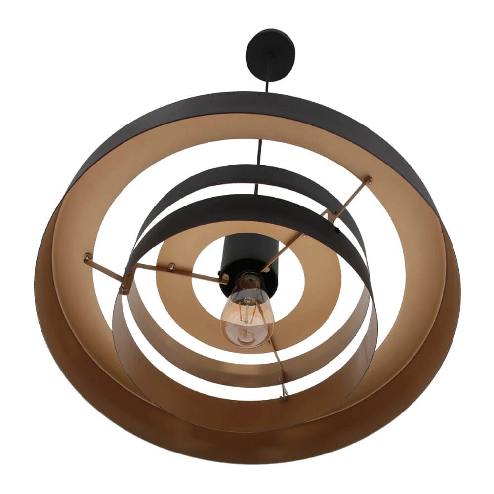 Black pendant lamp Flinter Ø 50cm Steinhauer 8712746148640