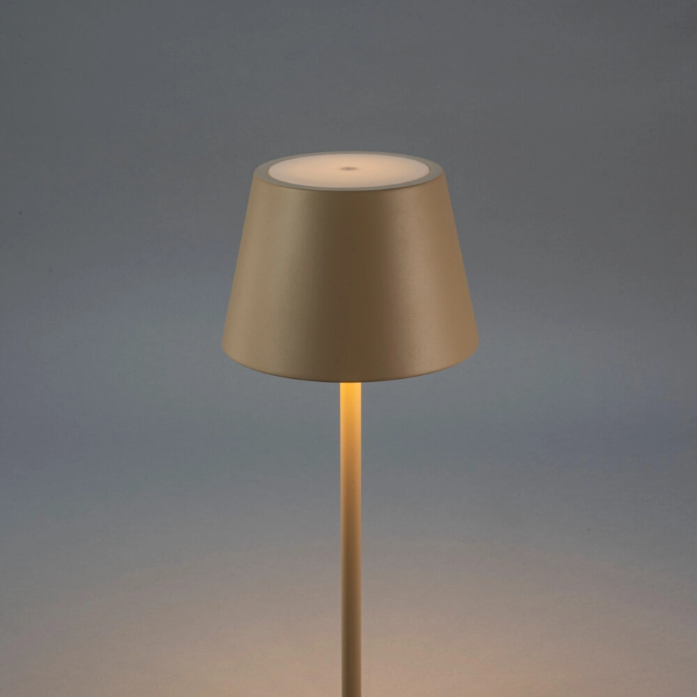 Rechargeable floor lamp Pomezia Medium sand brown KonstSmide 7318307841336