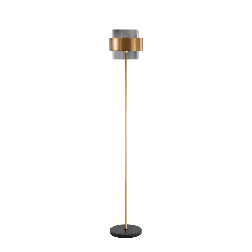 Floor lamp Sianna black with gold Lyora 5212017431059