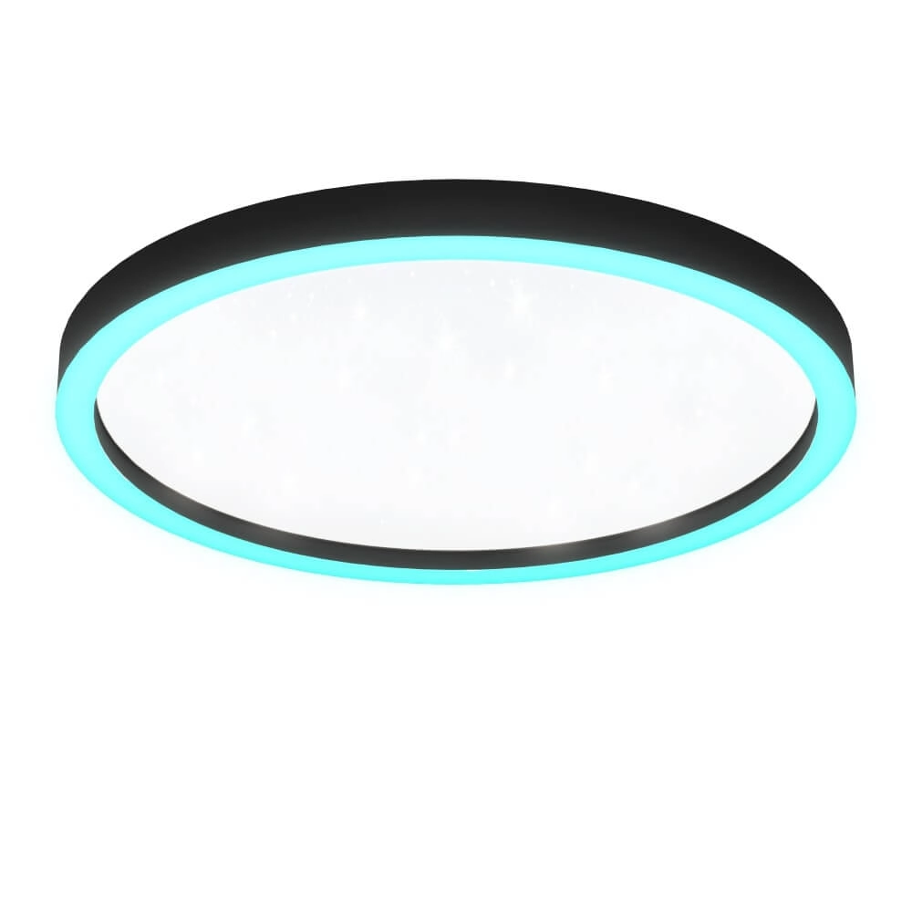 Ceiling lamp Zigbee Montemorelos-Z Ø 57cm black Eglo 9008606243846