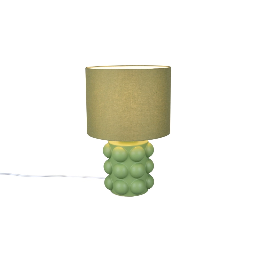 Table lamp Kate green Ø 30cm Trio 4017807662634