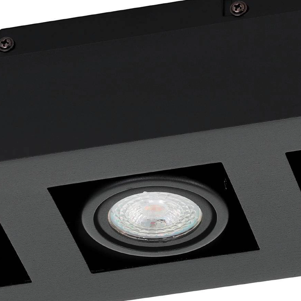 Black surface-mounted spotlight Mendoza 3-light Eglo 9002759310646