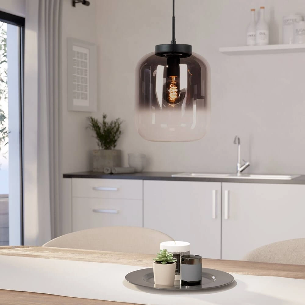 Black hanging lamp Bulciago design Ø 35cm Stars of Light 9002759396749