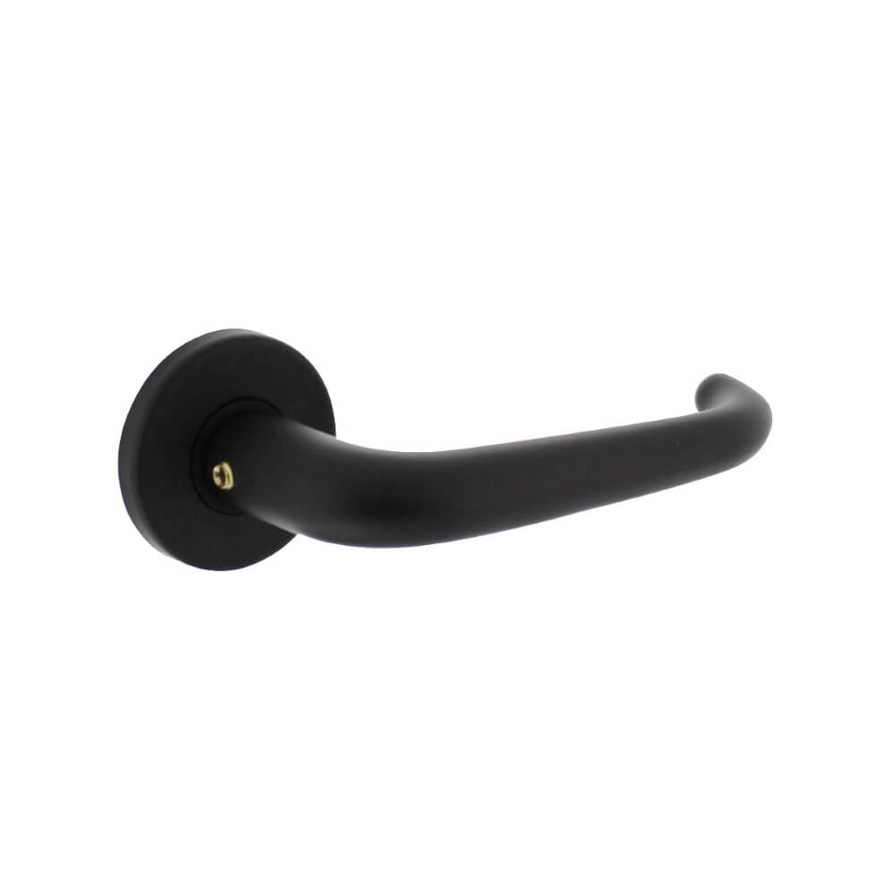 Door handle Cue aluminium black Ø 5cm