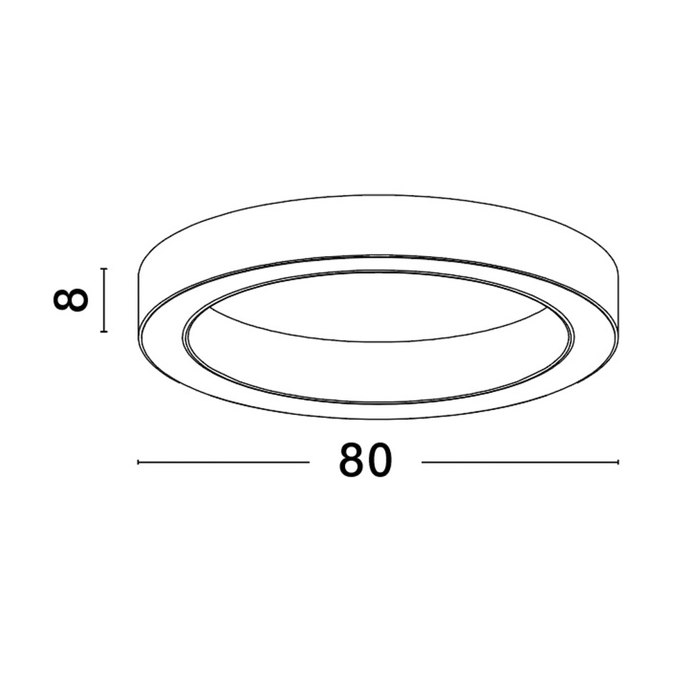 Ceiling lamp Morbido white Ø 80cm Lyora 5212017438607