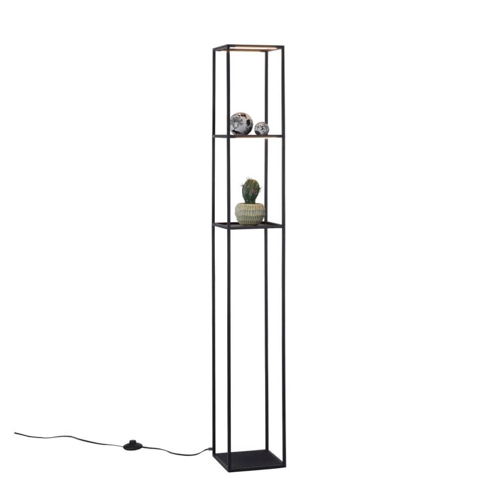 Sleek floor lamp Conni black Paul Neuhaus 4012248361009