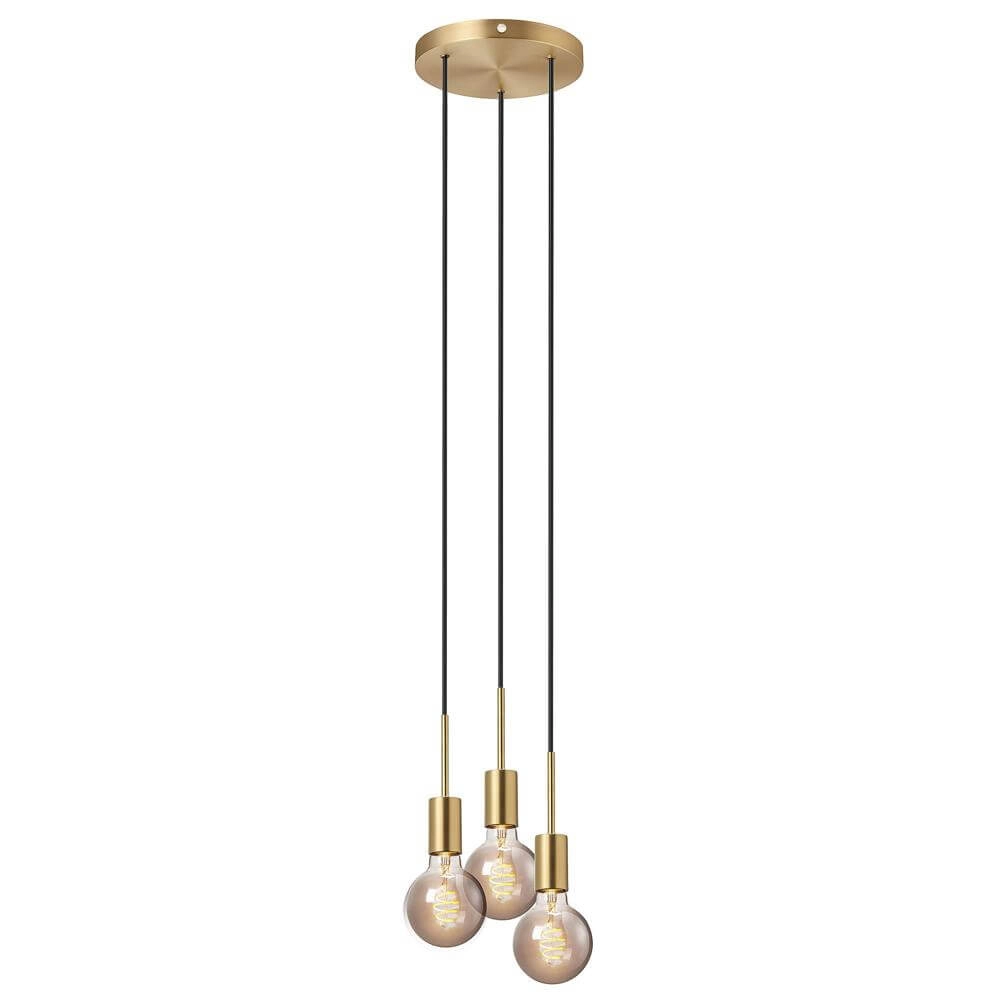 3-light pendant lamp Paco brass Nordlux 5704924005244