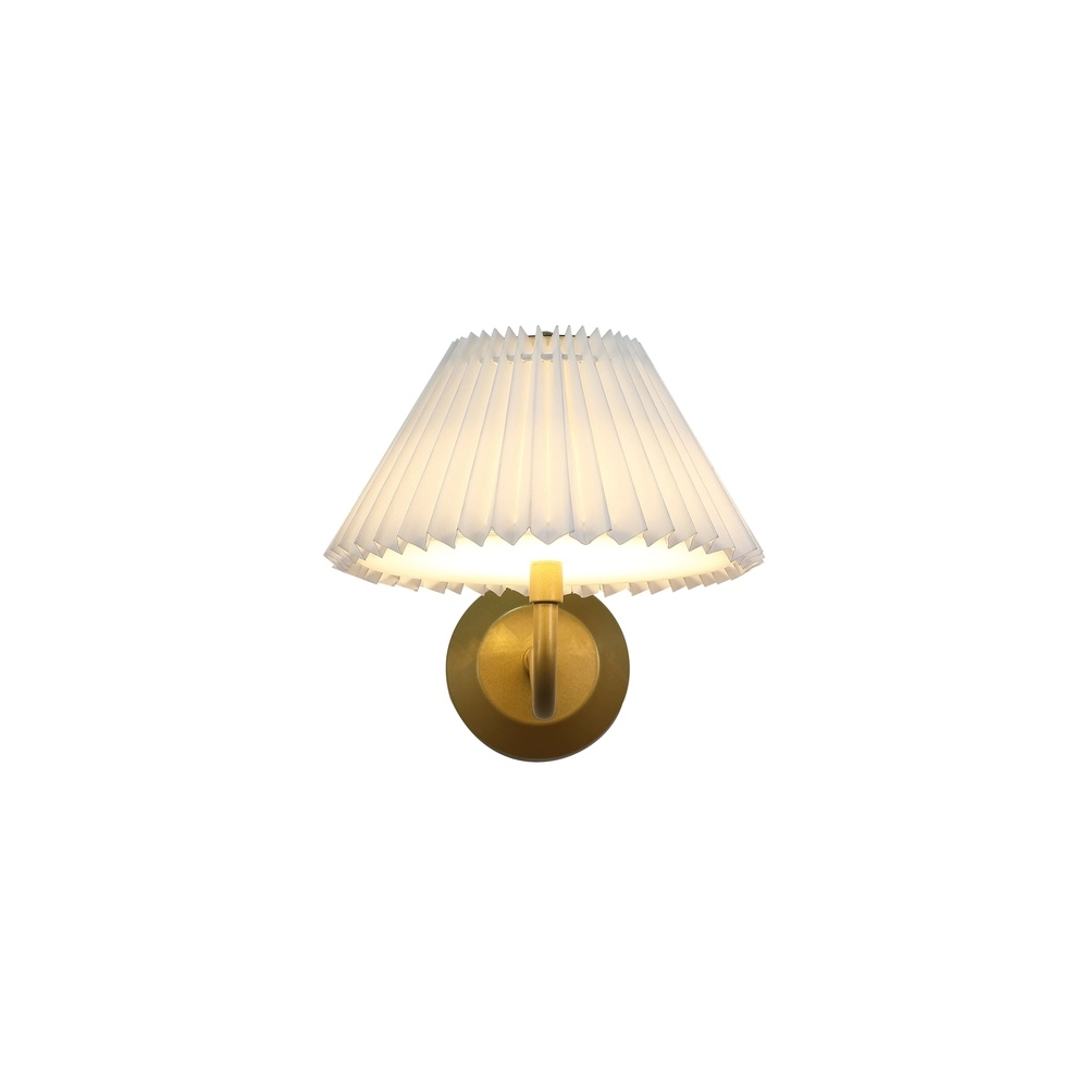 USB Rechargeable Wall Lamp Danish Gold with white