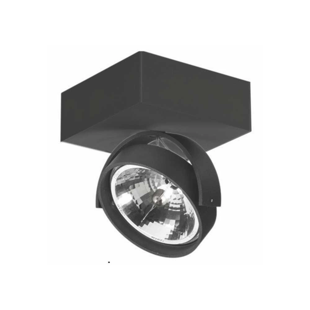 12 volt surface mounted spot Dutchess Block black