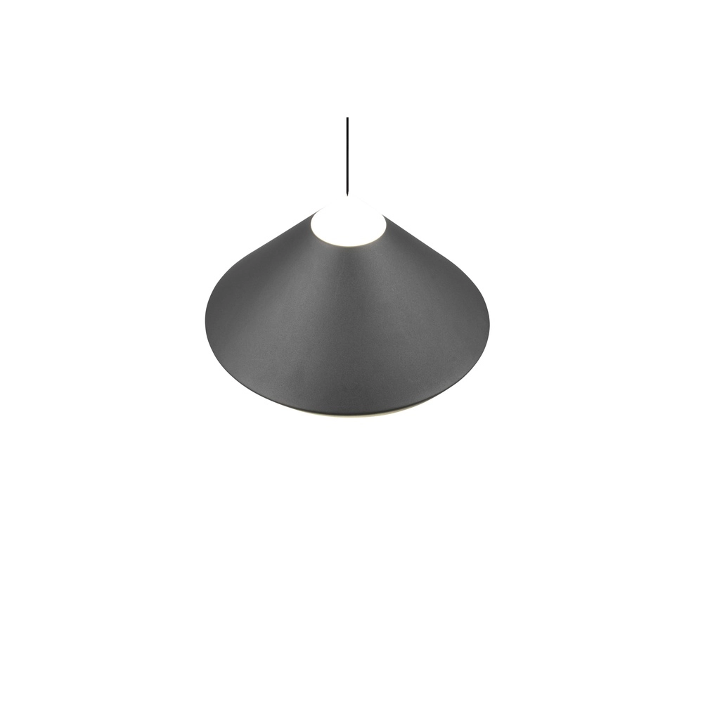 Modern pendant lamp Laguna Ø 30cm black Trio 4017807677508