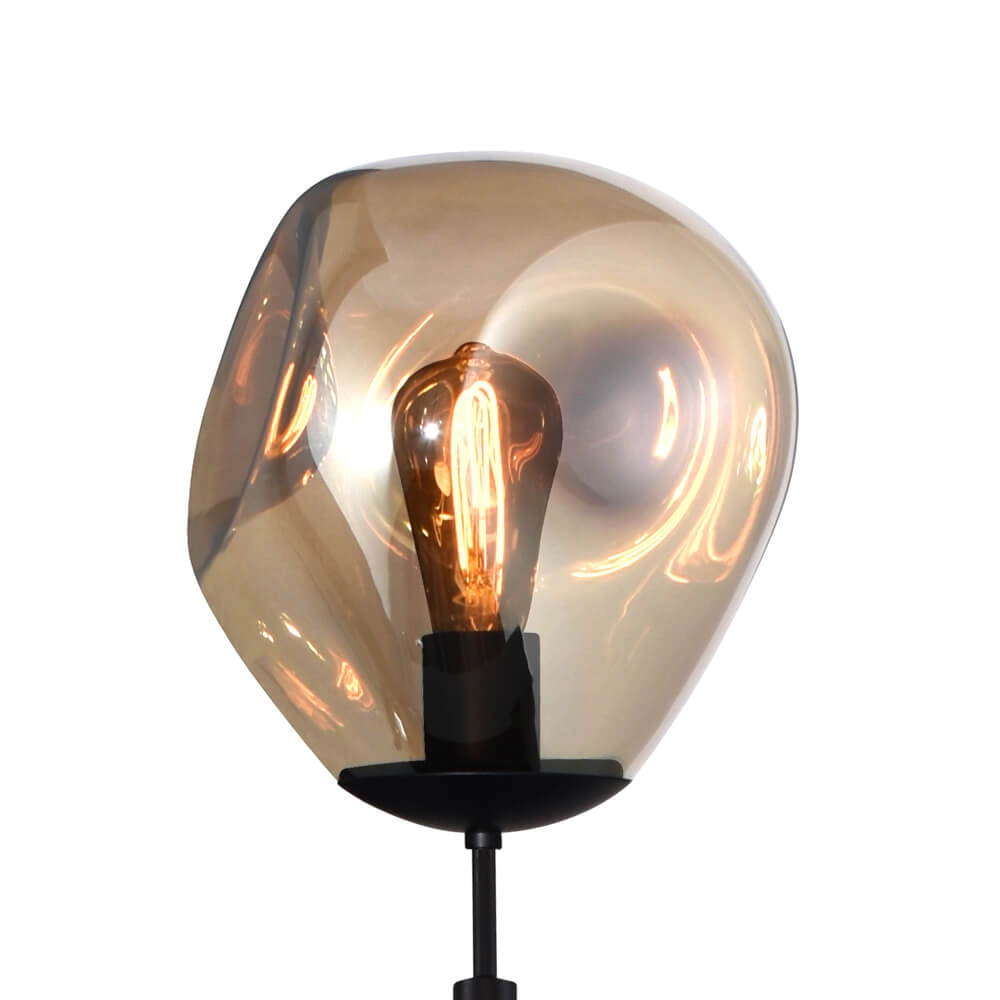 Floor lamp Lava Ø 24cm gold glass Masterlight 8718121286686
