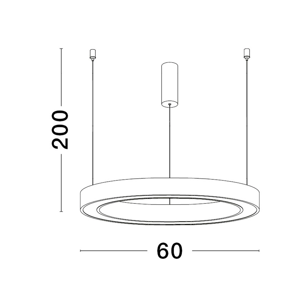 Design pendant lamp Sting white Ø 60cm Lyora 5212017437372