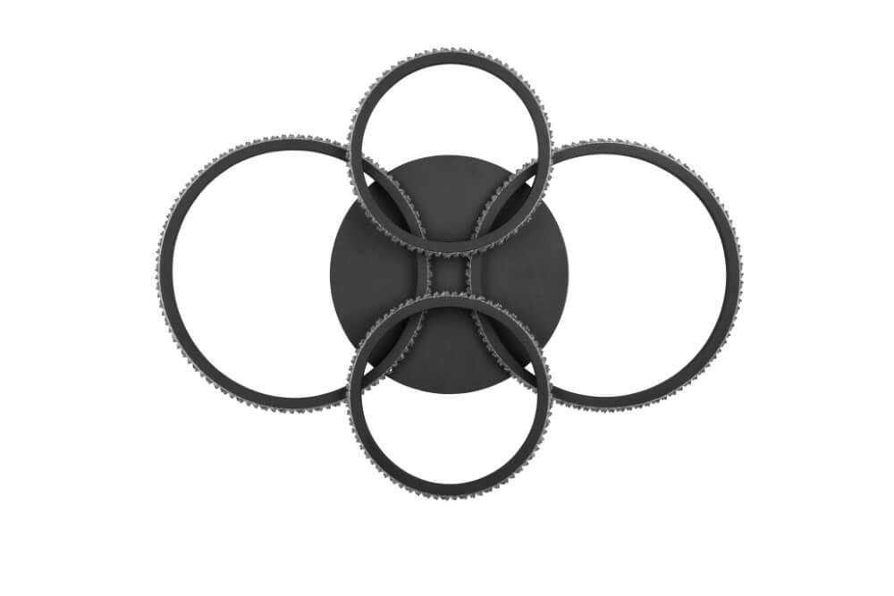 Design ceiling lamp Cires black Trio 4017807600964