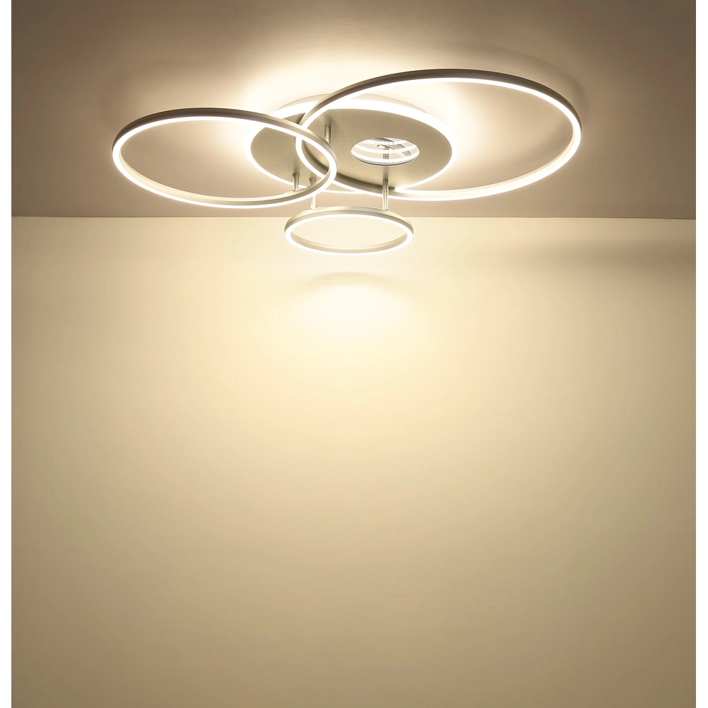 Modern ceiling lamp Invertina silver grey 90cm Globo 9007371575404