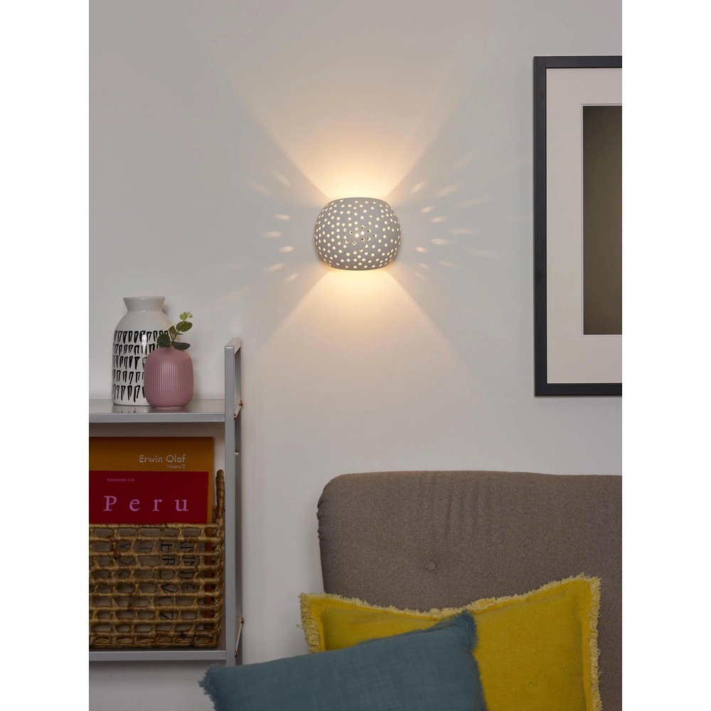 Design wall lamp Gipsy white Lucide 5411212351418